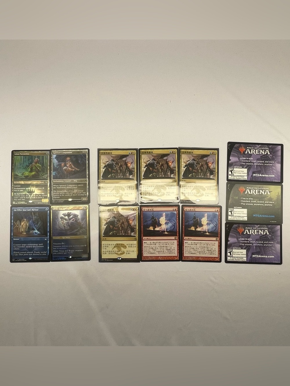 Magic: The Gathering Japanese Foil Card Lot with MTG Arena Codes